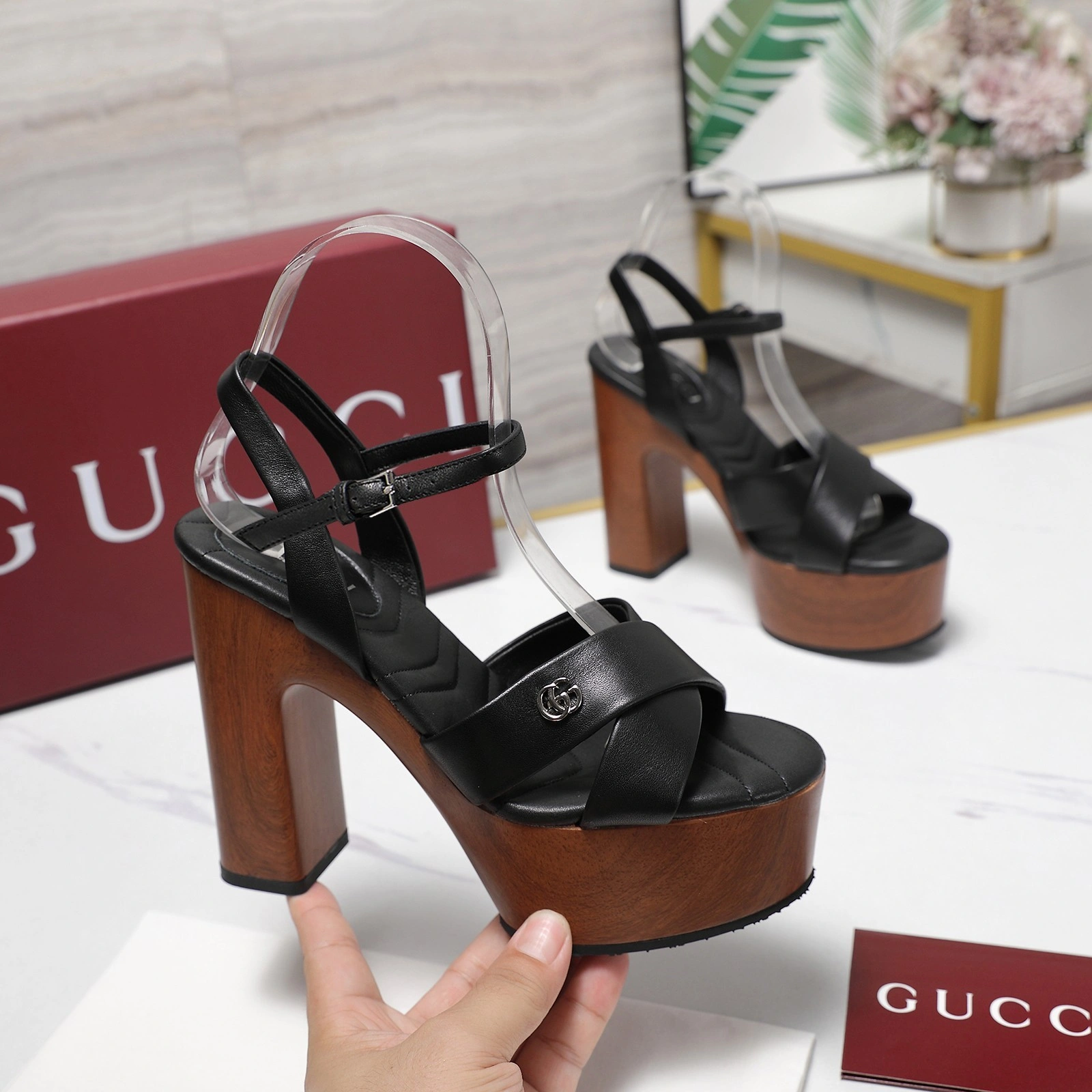 COCO-- 6u33i 835313 BKO00 1000 sheepskin cowhide Heel height：12.5cm item:E-X362I1038